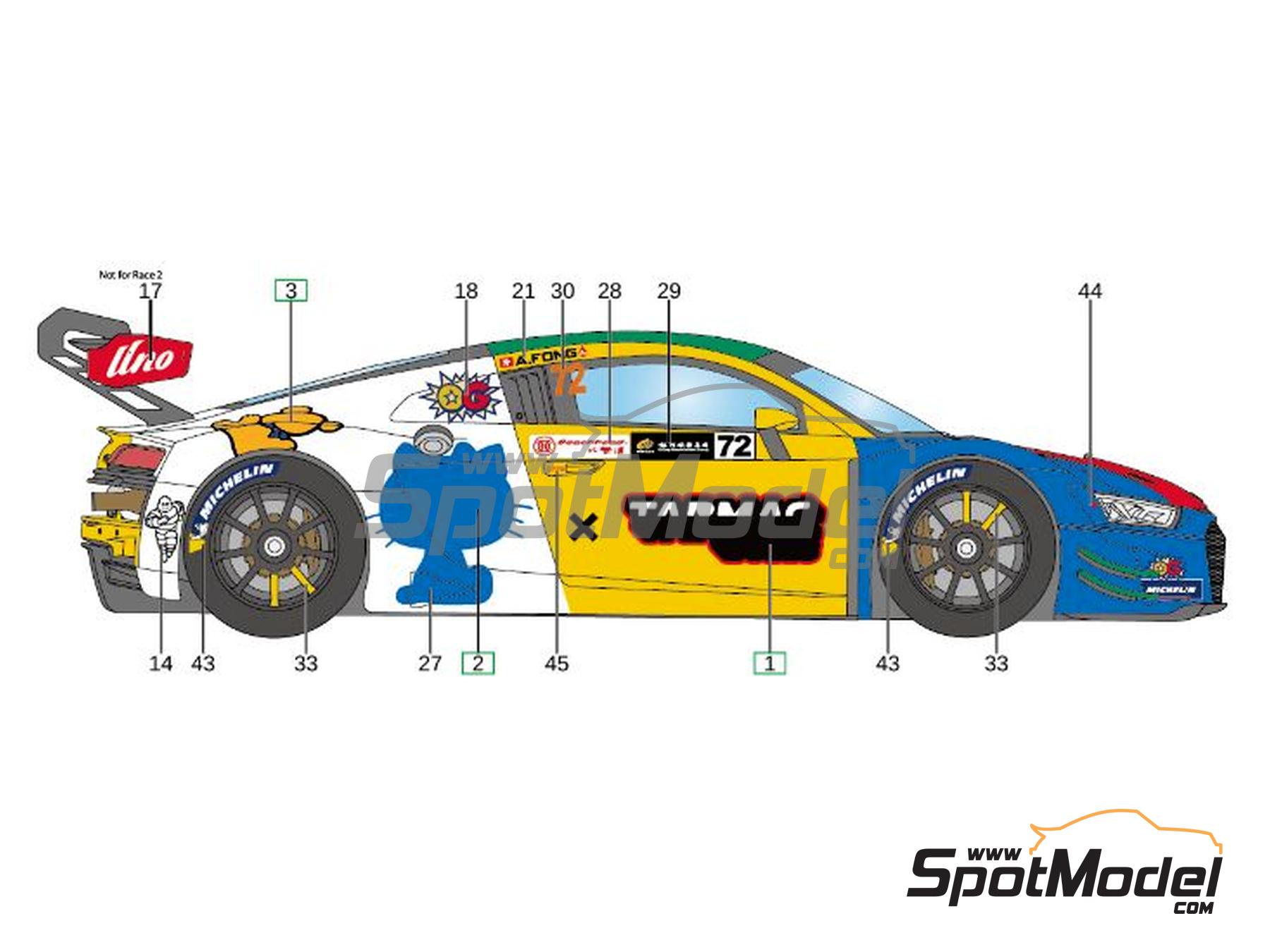 LB Production LB24073 : Marking / livery 1/24 scale - Audi R8 LMS